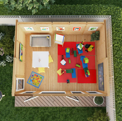 The Edwinstowe Insulated Garden Room 5m x 4m with Anthracite UPVC (Windows & Doors) - Ornate Outbuildings 