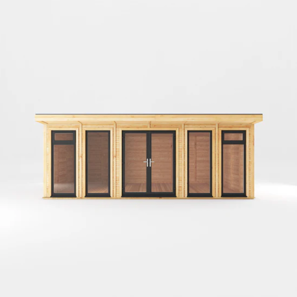 The Edwinstowe Insulated Garden Room 6m x 4m with Anthracite UPVC (Windows & Doors) - Ornate Outbuildings 