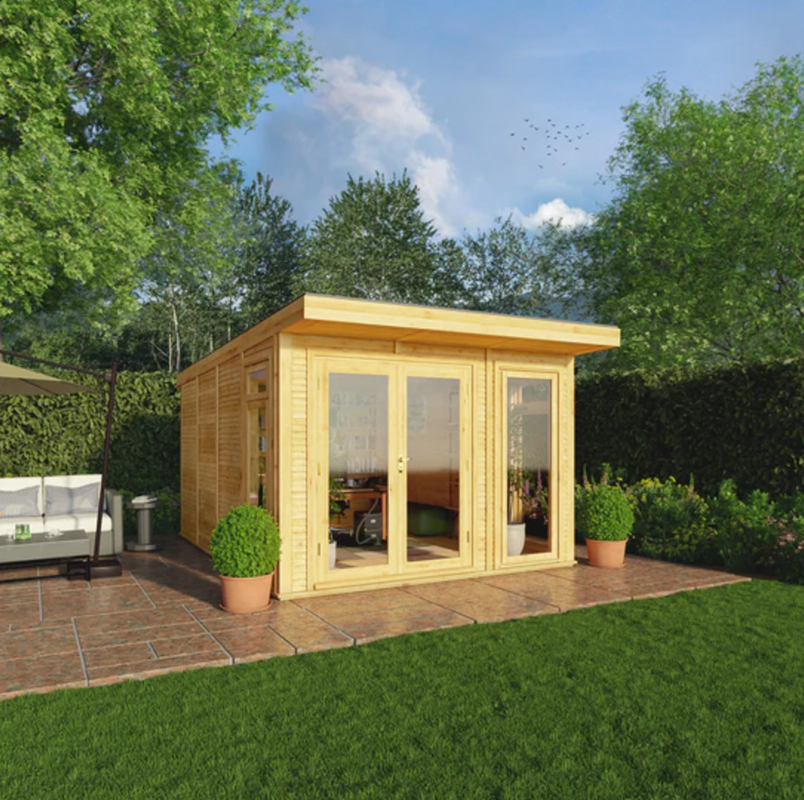 The Edwinstowe Insulated Garden Room 3m x 4m - Ornate Outbuildings 