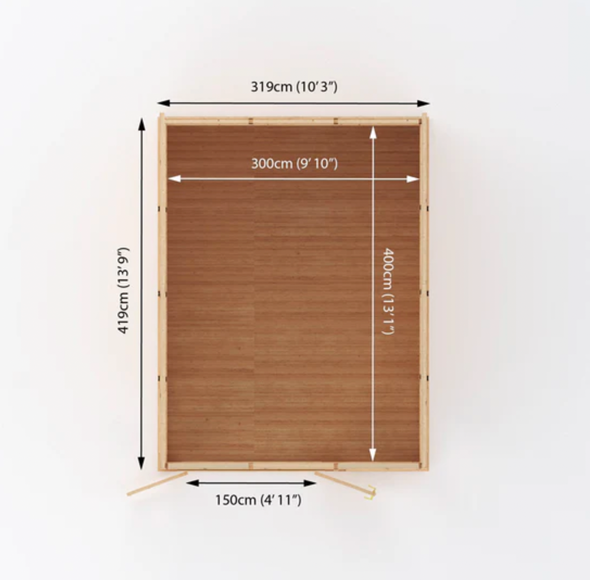 The Edwinstowe Insulated Garden Room 3m x 4m - Ornate Outbuildings 
