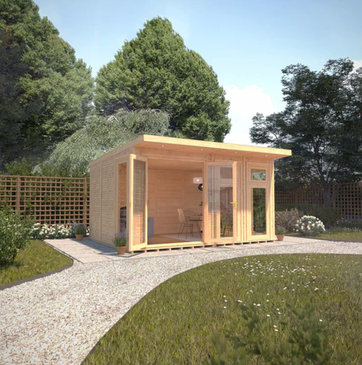 The Edwinstowe Insulated Garden Room 4m x 3m - Ornate Outbuildings 