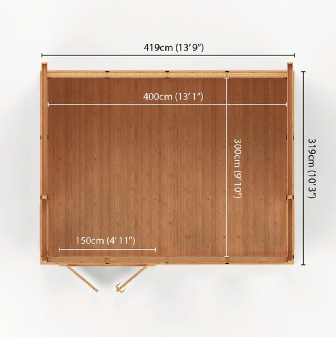 The Edwinstowe Insulated Garden Room 4m x 3m - Ornate Outbuildings 