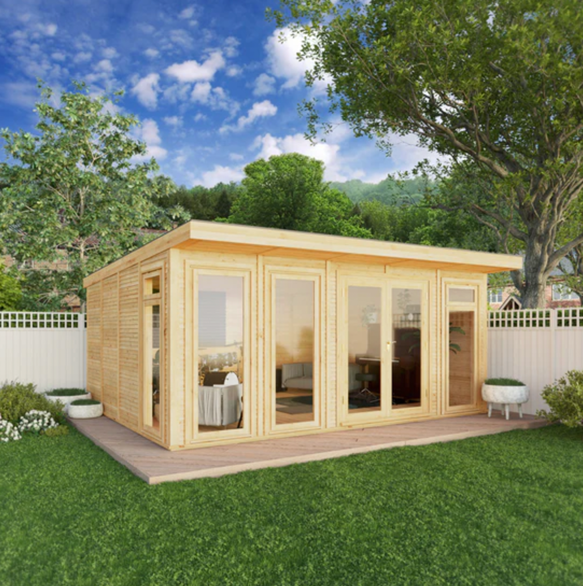 The Edwinstowe Insulated Garden Room 5m x 4m - Ornate Outbuildings 