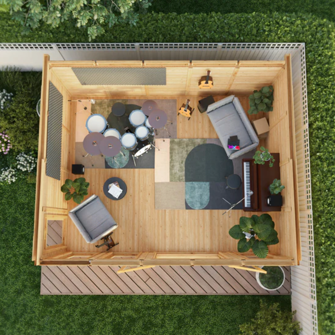 The Edwinstowe Insulated Garden Room 5m x 4m - Ornate Outbuildings 