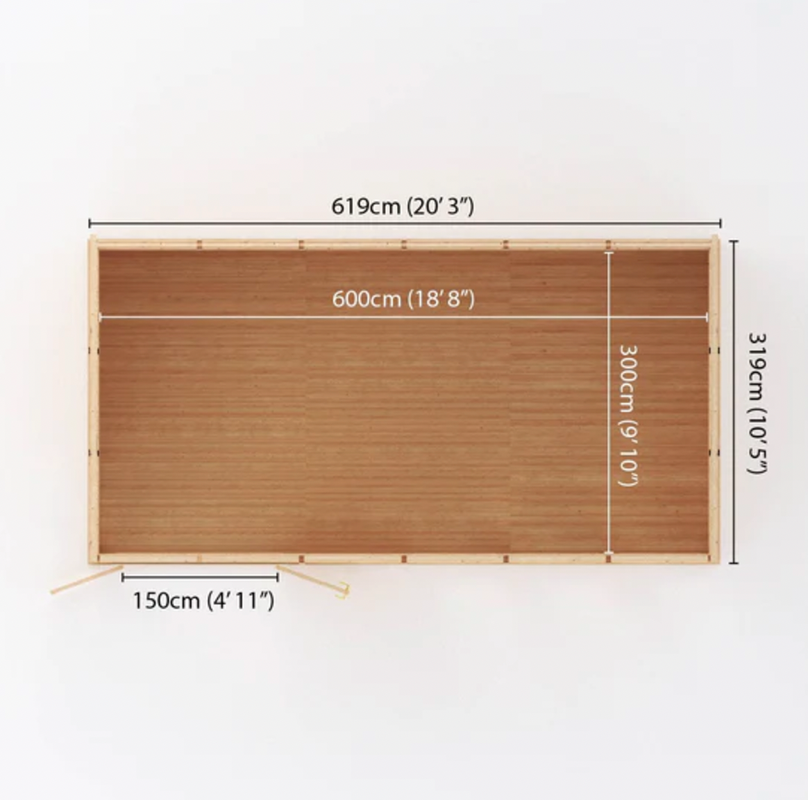 The Edwinstowe Insulated Garden Room 6m x 3m - Ornate Outbuildings 