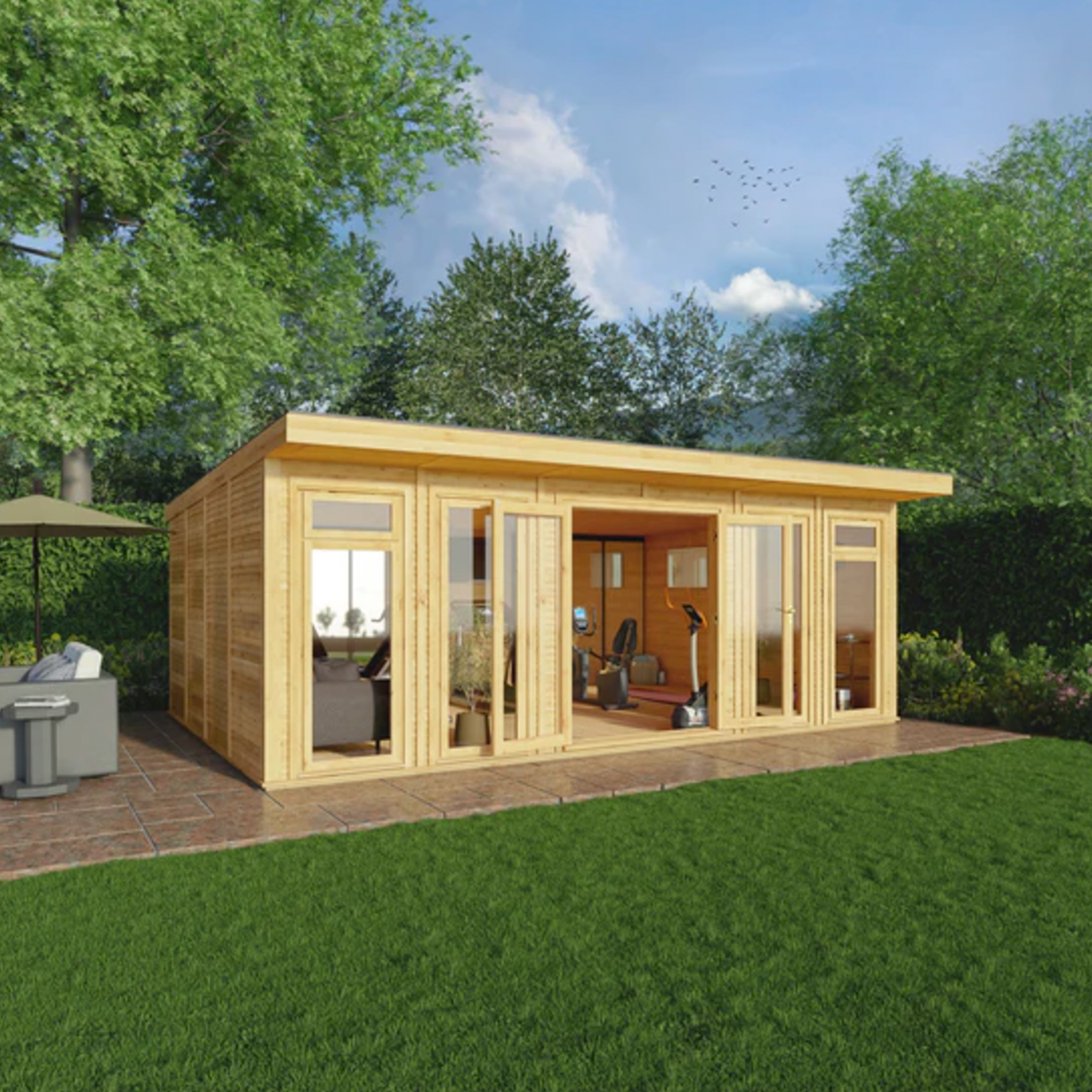 The Edwinstowe Insulated Garden Room 6m x 4m - Ornate Outbuildings 