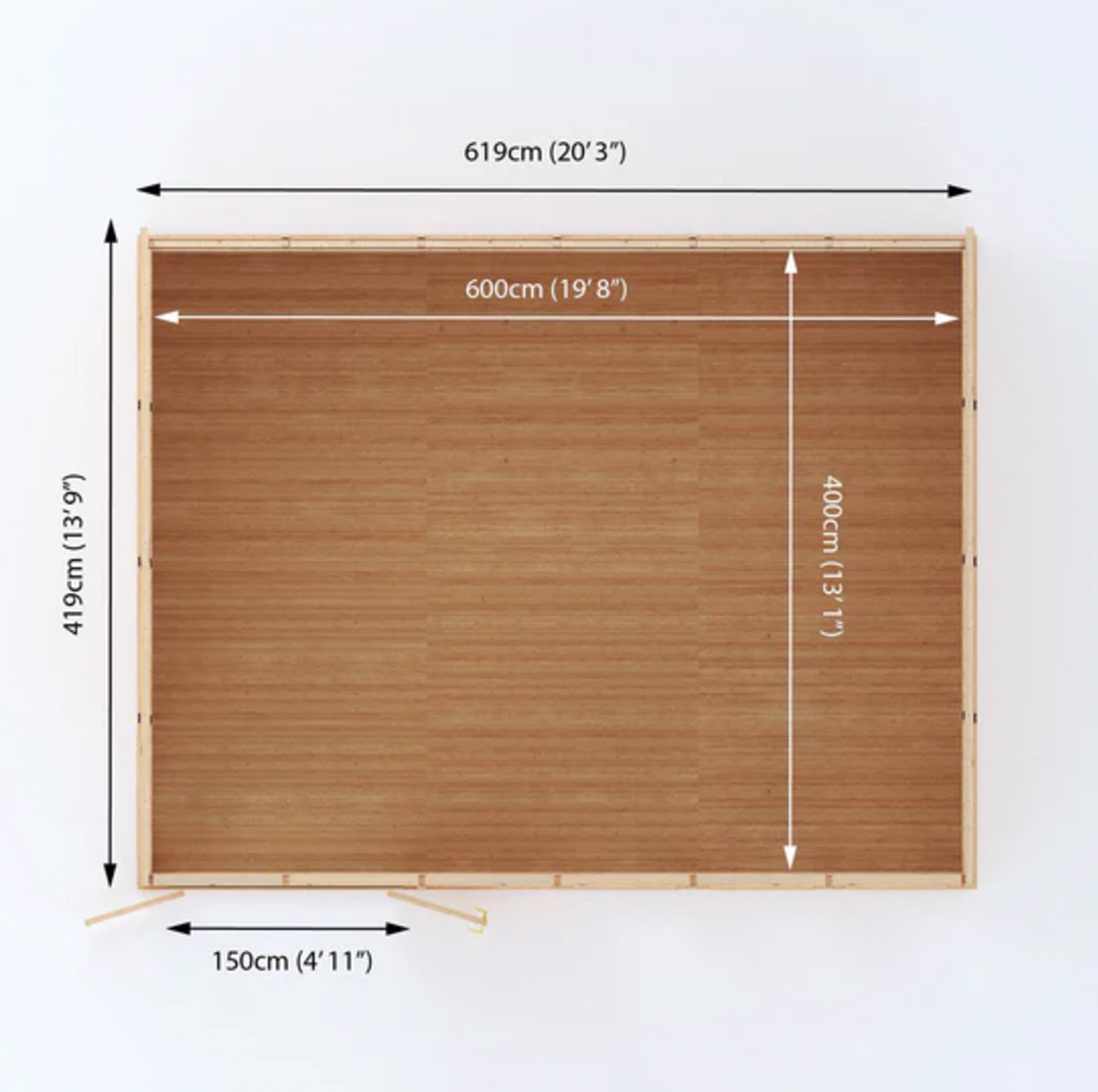 The Edwinstowe Insulated Garden Room 6m x 4m - Ornate Outbuildings 