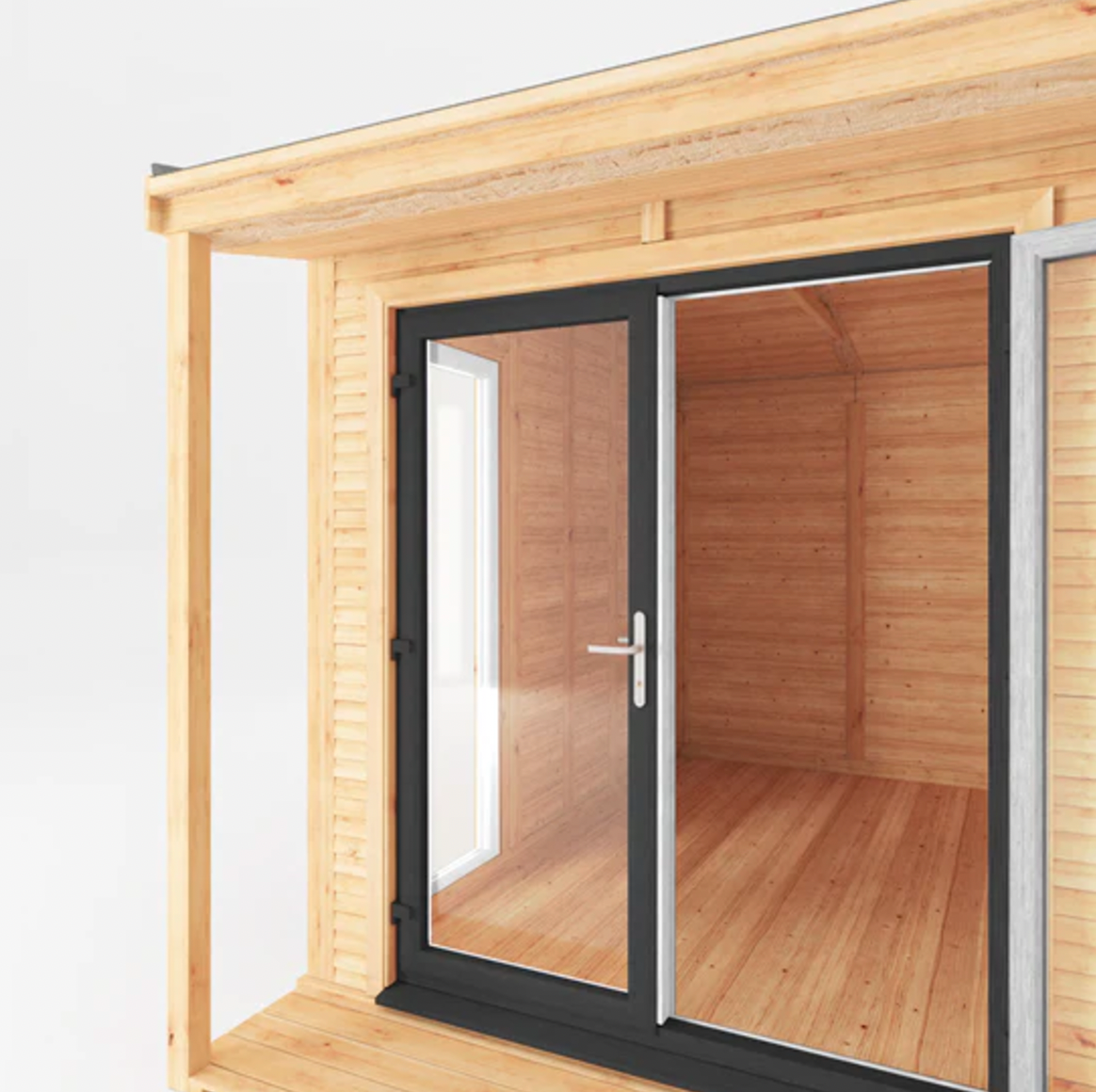 The 4m x 3m Thoresby Insulated Garden Room with Anthracite UPVC (Windows & Doors) - Ornate Outbuildings 