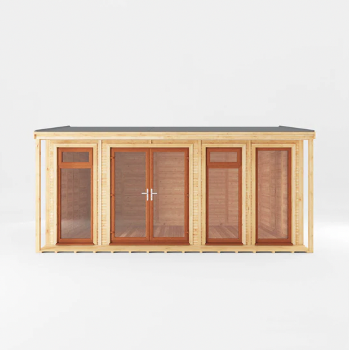 The 5m x 3m Thoresby Insulated Garden Room with Oak UPVC (Windows & Doors) - Ornate Outbuildings 