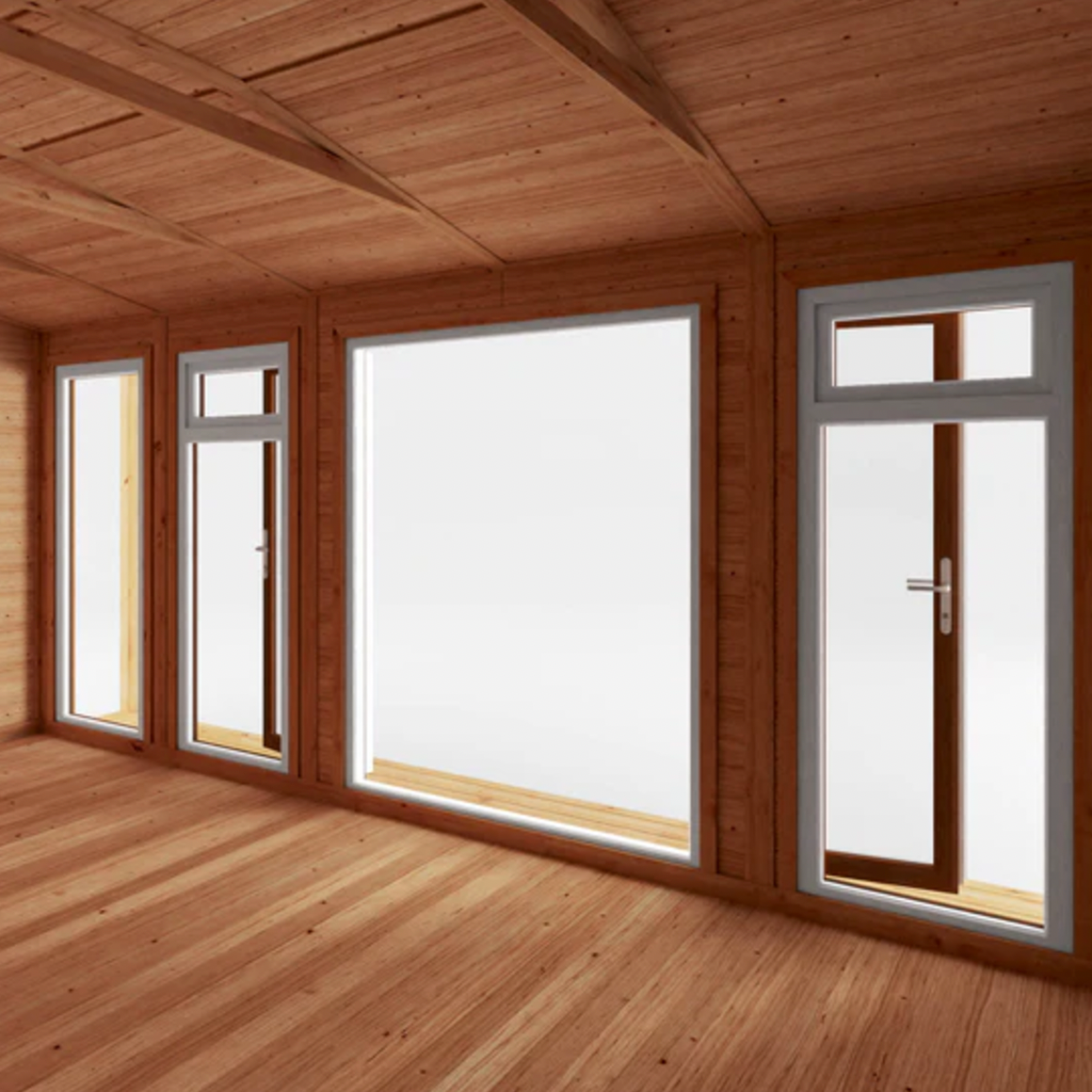 The 5m x 3m Thoresby Insulated Garden Room with Oak UPVC (Windows & Doors) - Ornate Outbuildings 