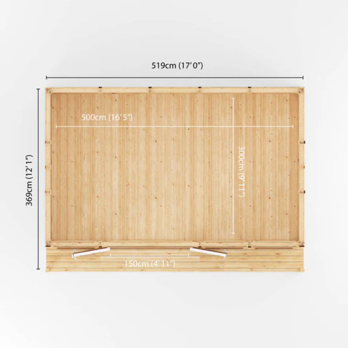 The 5m x 3m Thoresby Insulated Garden Room with Oak UPVC (Windows & Doors) - Ornate Outbuildings 