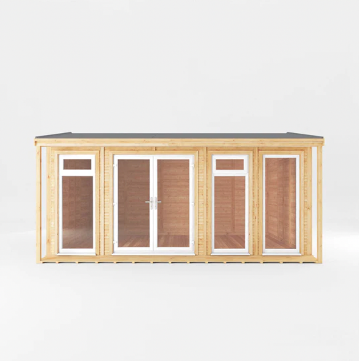 The 5m x 3m Thoresby Insulated Garden Room with White UPVC (Windows & Doors) - Ornate Outbuildings 