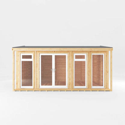 The 5m x 3m Thoresby Insulated Garden Room with White UPVC (Windows & Doors) - Ornate Outbuildings 