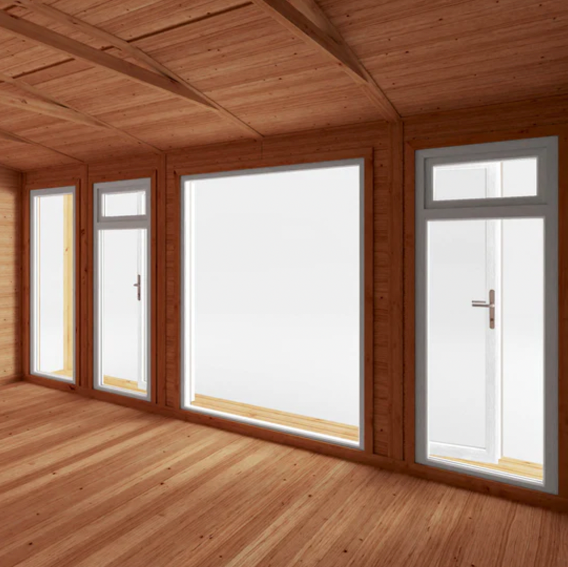 The 5m x 3m Thoresby Insulated Garden Room with White UPVC (Windows & Doors) - Ornate Outbuildings 