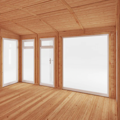 The Rufford Insulated Garden Room 4m x 3m with White UPVC (WIndows & Doors) - Ornate Outbuildings 