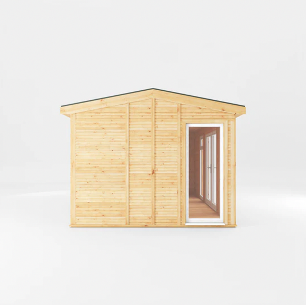 The 5m x 3m Rufford Insulated Garden Room with White UPVC ( Windows & Doors) - Ornate Outbuildings 