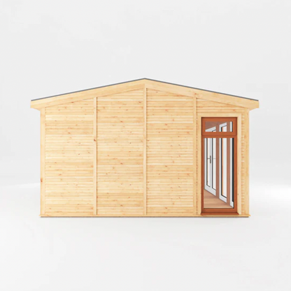 The Rufford Insulated Garden Room 5m x 4m with Oak UPVC ( Windows & Doors) - Ornate Outbuildings 