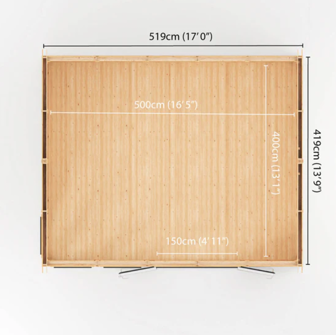 The Rufford Insulated Garden Room 5m x 4m with Anthracite UPVC ( Windows & Doors) - Ornate Outbuildings 