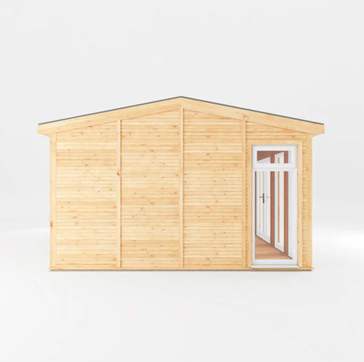 The Rufford Insulated Garden Room 5m x 4m with White UPVC (Windows & Doors) - Ornate Outbuildings 