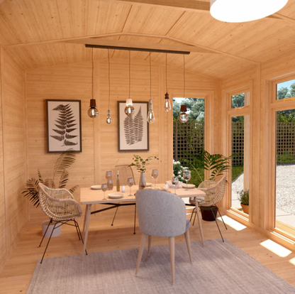 The Rufford Insulated Garden Room 4m x 3m - Ornate Outbuildings 