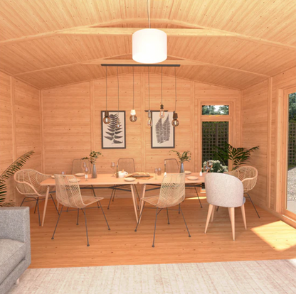 The Rufford Insulated Garden Room 4m x 4m - Ornate Outbuildings 