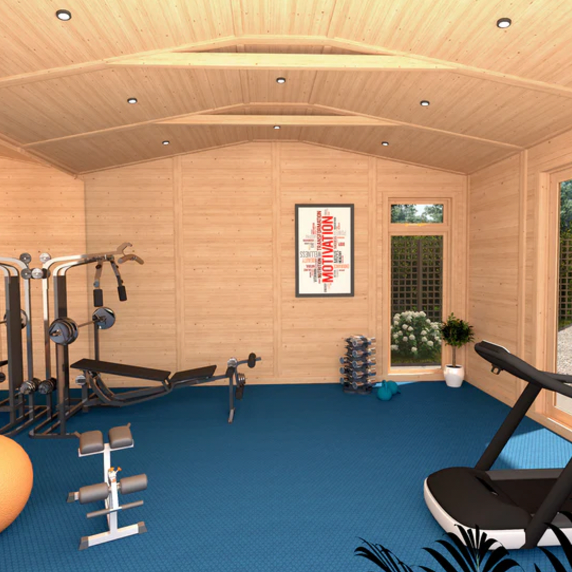 The Rufford Insulated Garden Room 4m x 4m - Ornate Outbuildings 