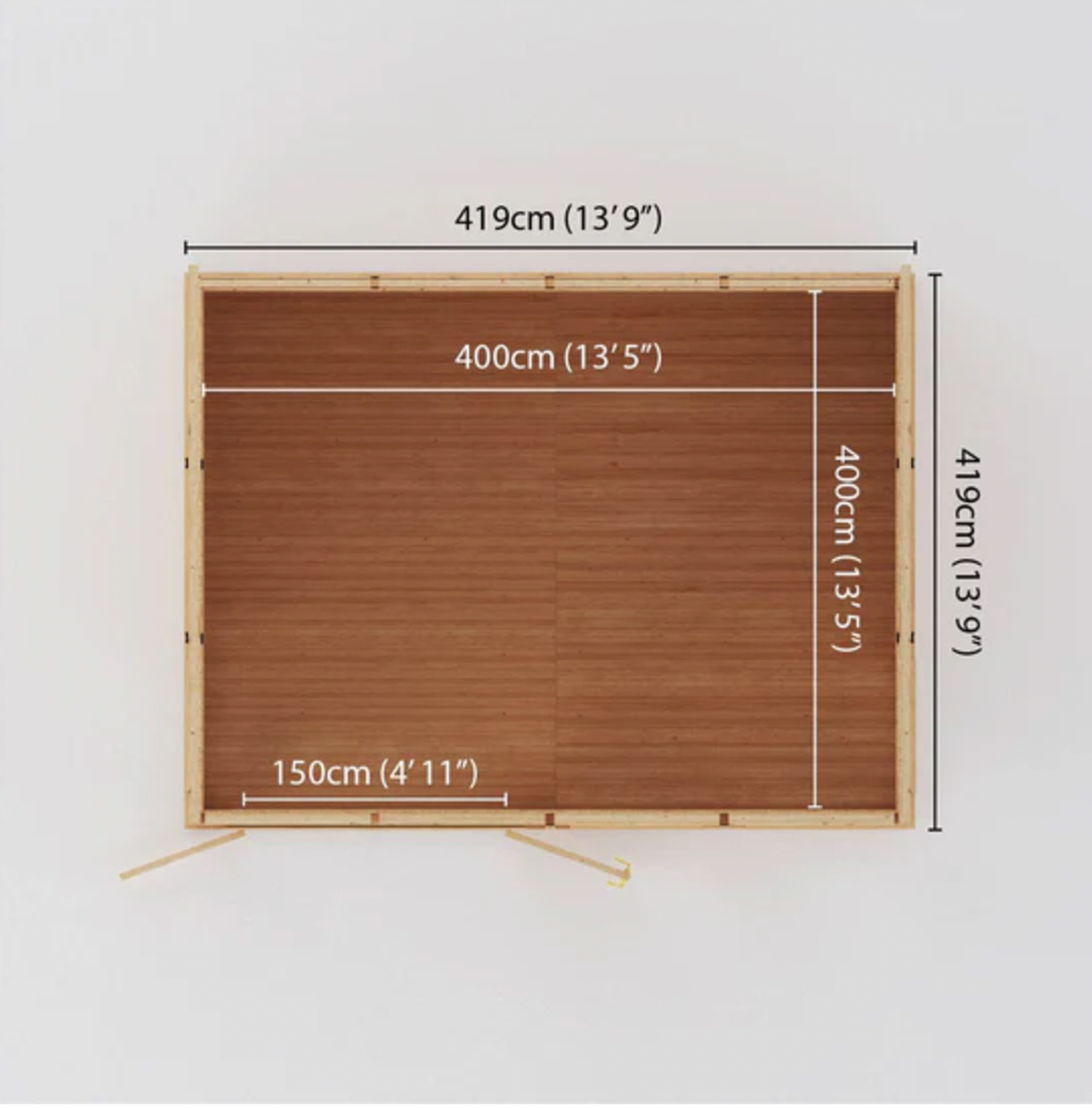 The Rufford Insulated Garden Room 4m x 4m - Ornate Outbuildings 
