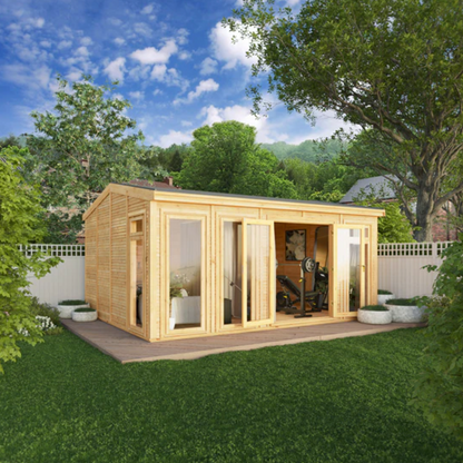 The Rufford Insulated Garden Room 5m x 4m - Ornate Outbuildings 