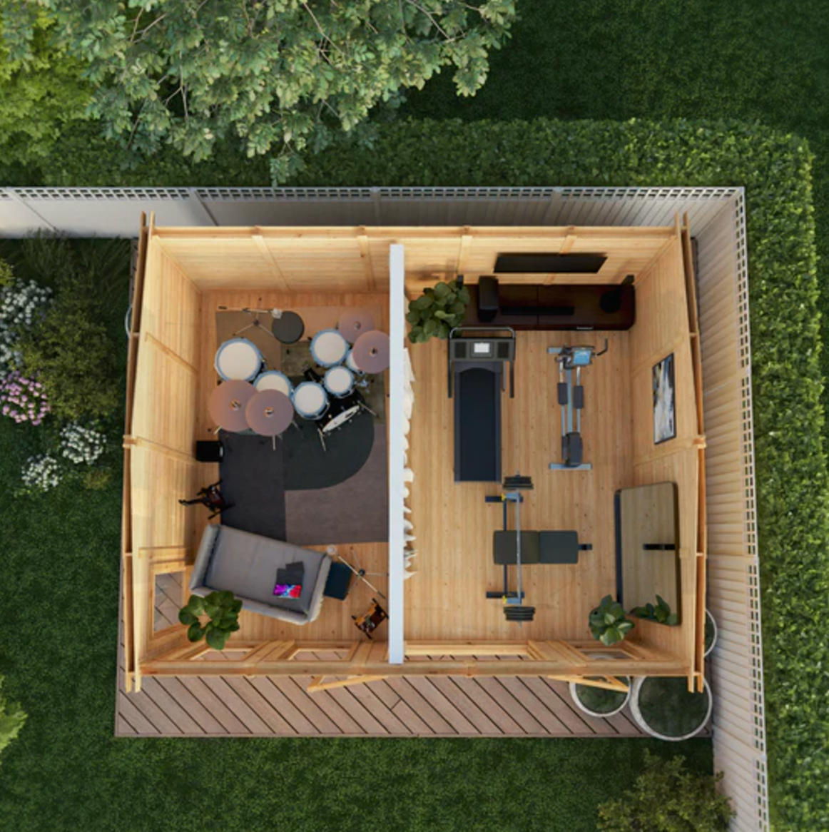 The Rufford Insulated Garden Room 5m x 4m - Ornate Outbuildings 