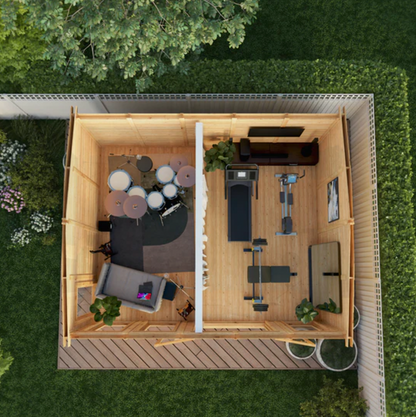 The Rufford Insulated Garden Room 5m x 4m - Ornate Outbuildings 