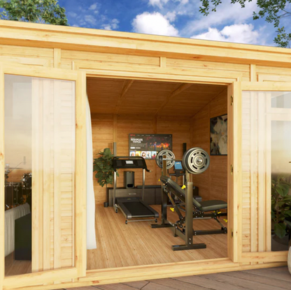 The Rufford Insulated Garden Room 5m x 4m - Ornate Outbuildings 