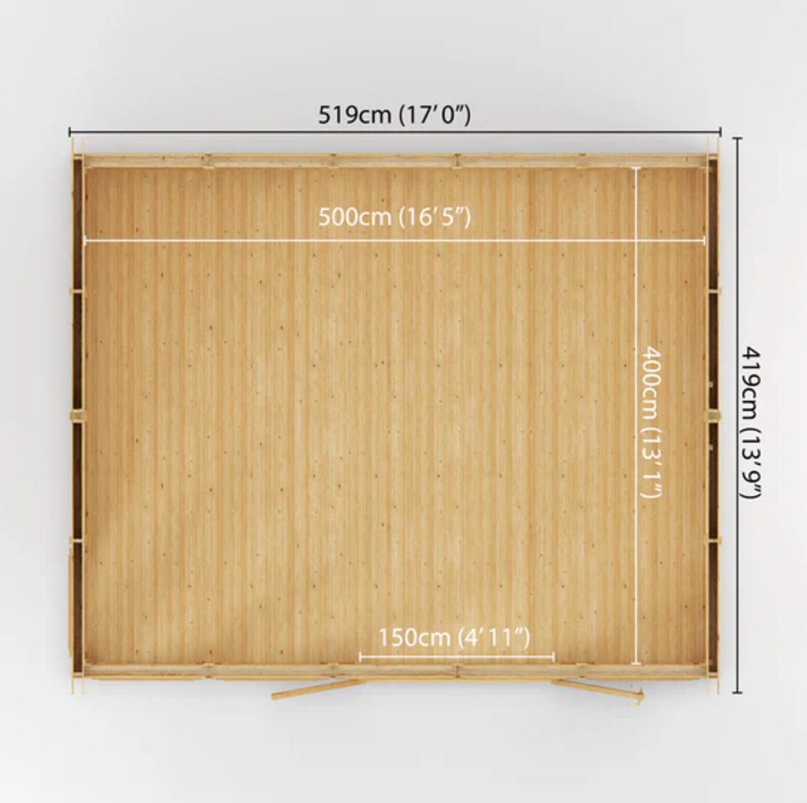 The Rufford Insulated Garden Room 5m x 4m - Ornate Outbuildings 