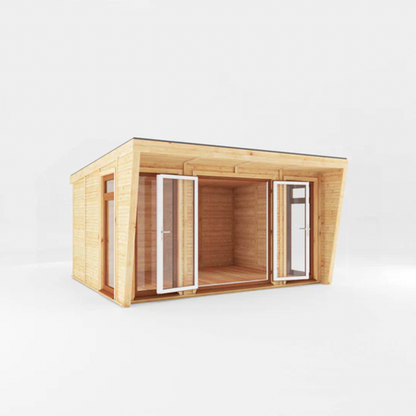 The Harlow Insulated Garden Room 4m x 3m with Oak UPVC (Windows & Doors) - Ornate Outbuildings 