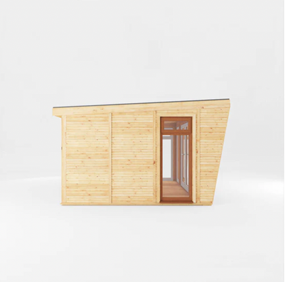 The Harlow Insulated Garden Room 4m x 3m with Oak UPVC (Windows & Doors) - Ornate Outbuildings 