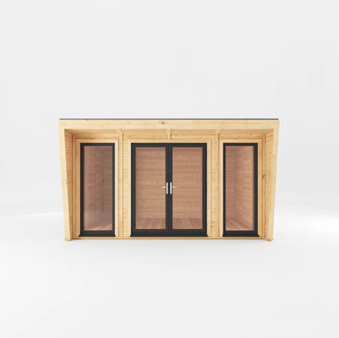 The Harlow Insulated Garden Room 4m x 3m with Anthracite UPVC (Windows & Doors) - Ornate Outbuildings 