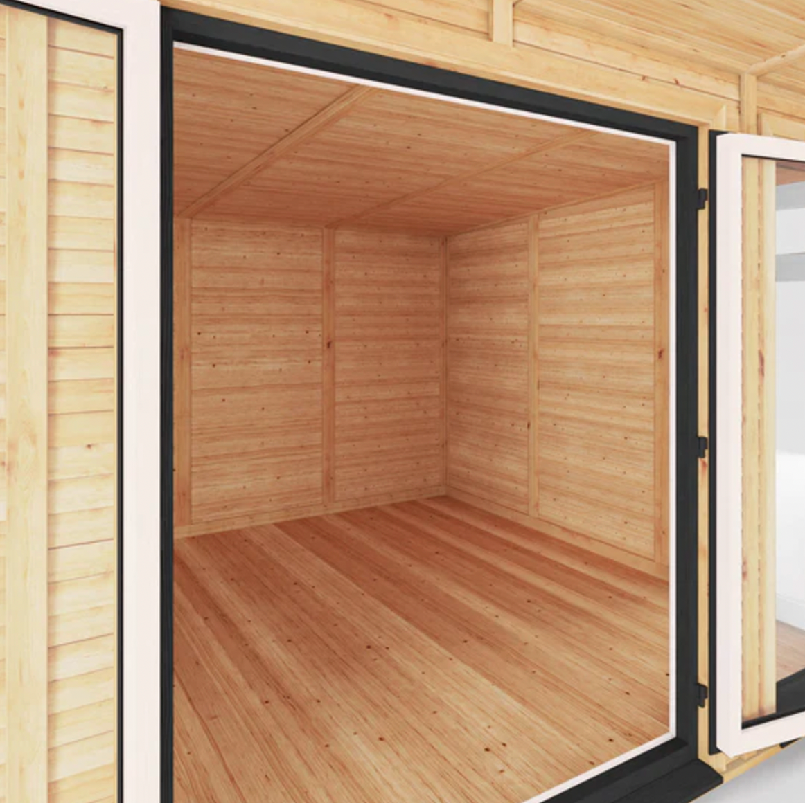 The Harlow Insulated Garden Room 4m x 3m with Anthracite UPVC (Windows & Doors) - Ornate Outbuildings 