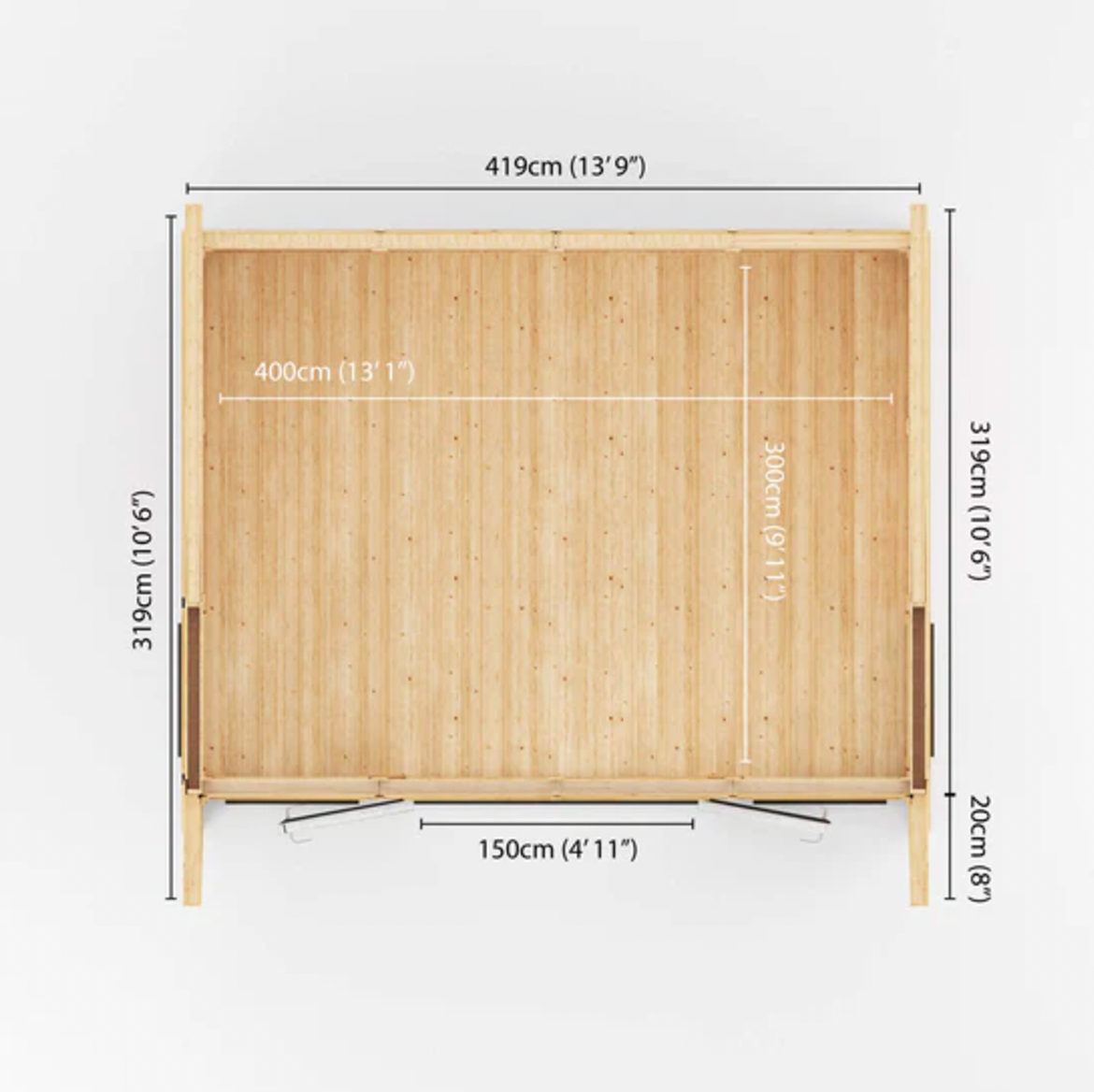 The Harlow Insulated Garden Room 4m x 3m with Anthracite UPVC (Windows & Doors) - Ornate Outbuildings 