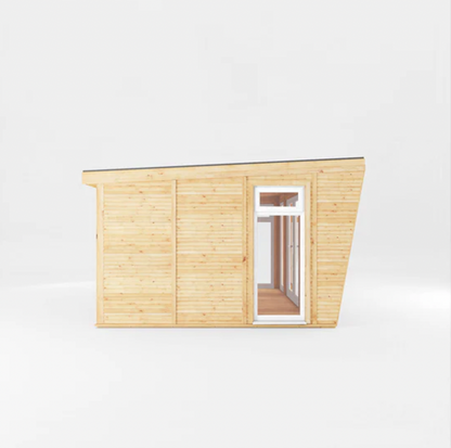 The Harlow Insulated Garden Room 4m x 3m with White UPVC (Windows & Doors) - Ornate Outbuildings 