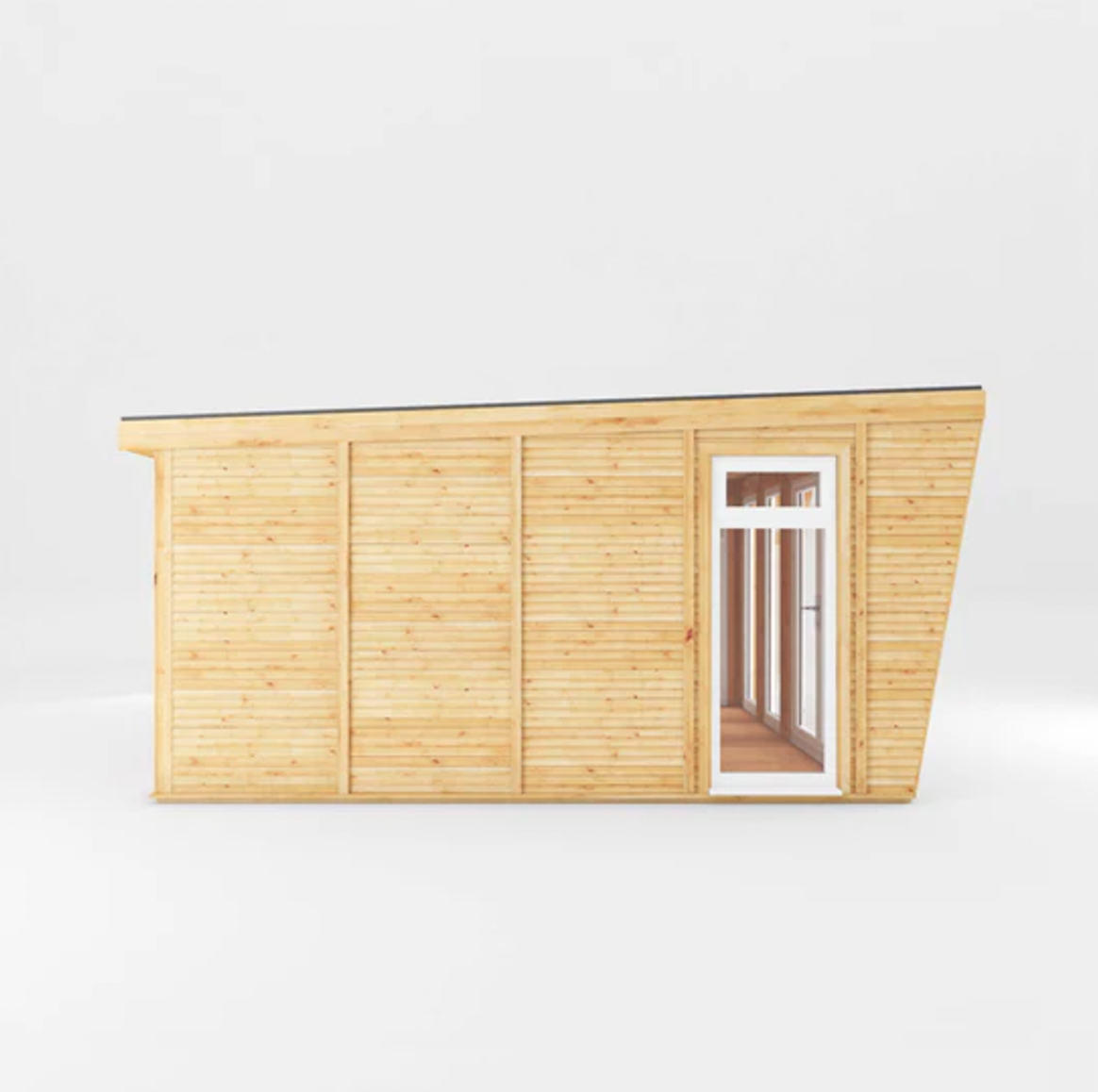 The Harlow Insulated Garden Room 4m x 4m with White UPVC (Windows & Doors) - Ornate Outbuildings 