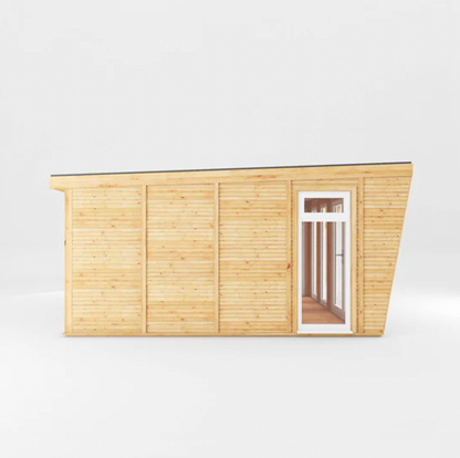 The Harlow Insulated Garden Room 4m x 4m with White UPVC (Windows & Doors) - Ornate Outbuildings 