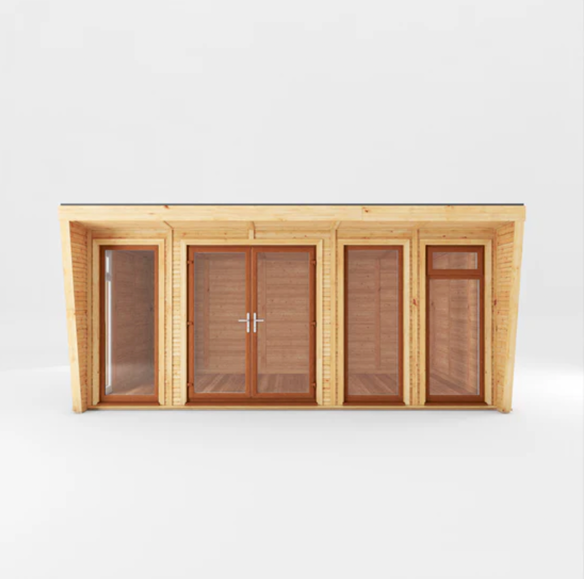 The Harlow Insulated Garden Room 5m x 3m with Oak UPVC (Window & Doors) - Ornate Outbuildings 