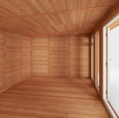 The Harlow Insulated Garden Room 5m x 3m with Oak UPVC (Window & Doors) - Ornate Outbuildings 