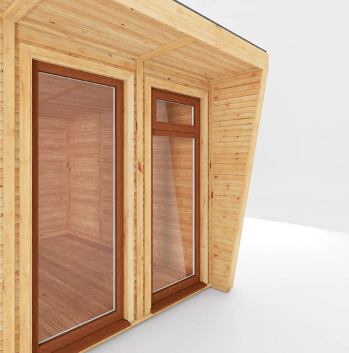 The Harlow Insulated Garden Room 5m x 3m with Oak UPVC (Window & Doors) - Ornate Outbuildings 
