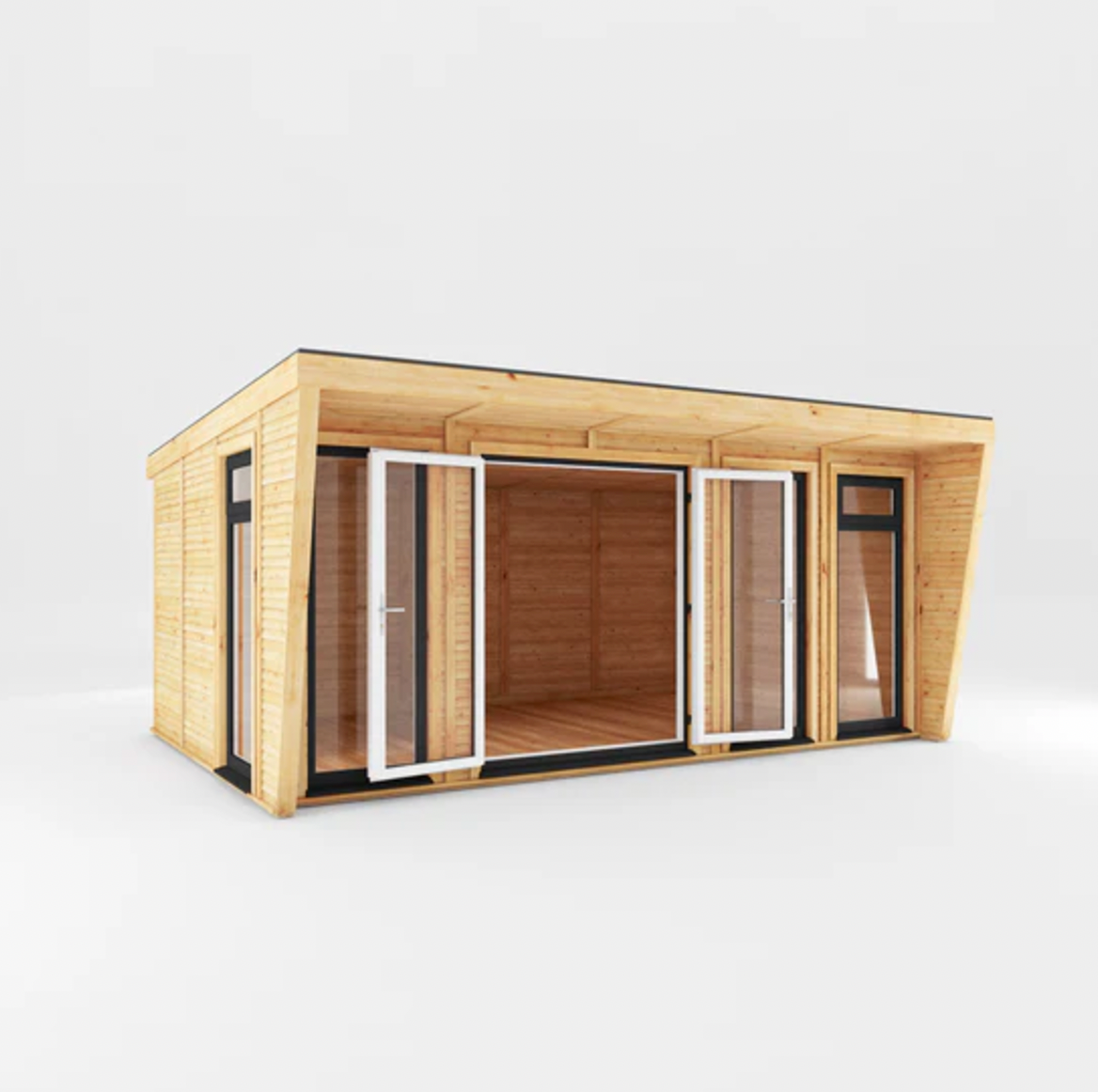 The Harlow Insulated Garden Room 5m x 3m with Anthracite UPVC (Windows & Doors) - Ornate Outbuildings 