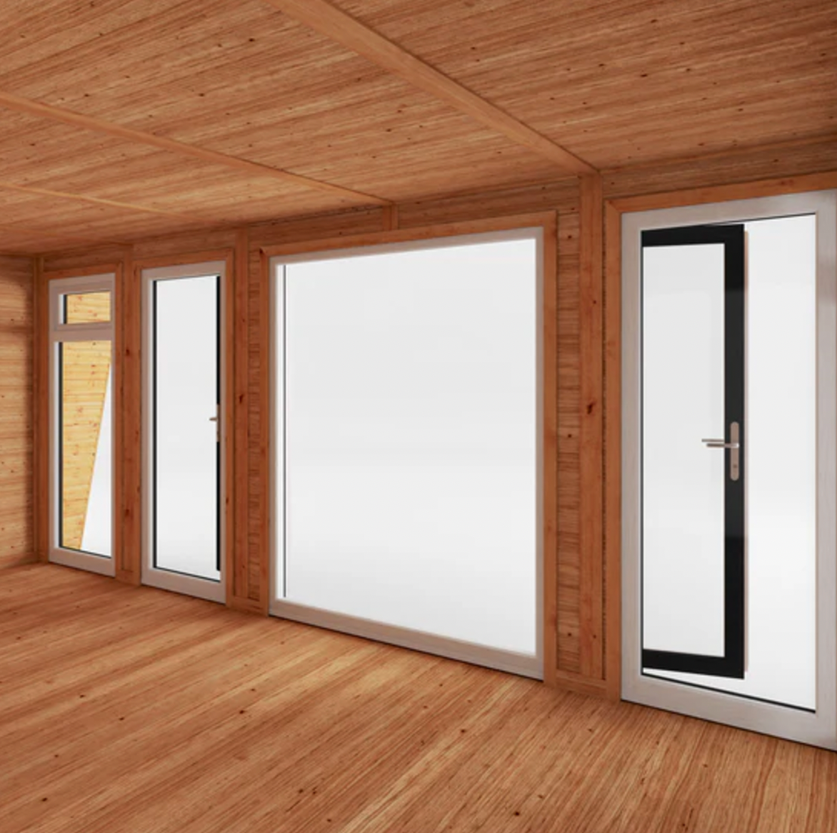 The Harlow Insulated Garden Room 5m x 3m with Anthracite UPVC (Windows & Doors) - Ornate Outbuildings 