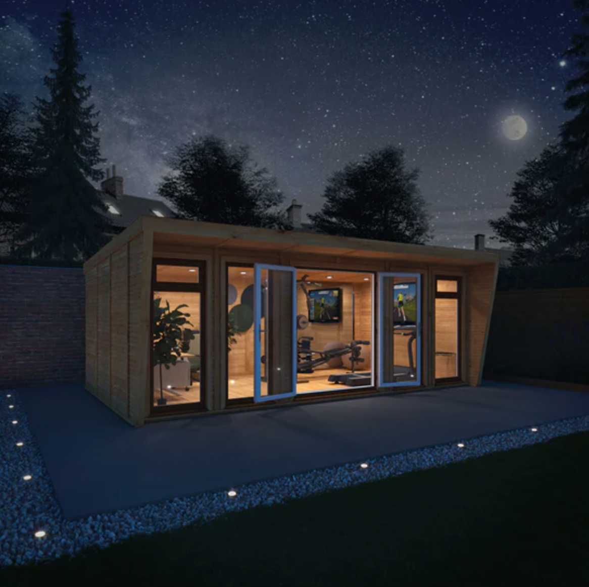 The 6m x 3m Harlow Insulated Garden Room with Oak UPVC (Windows & Doors) - Ornate Outbuildings 