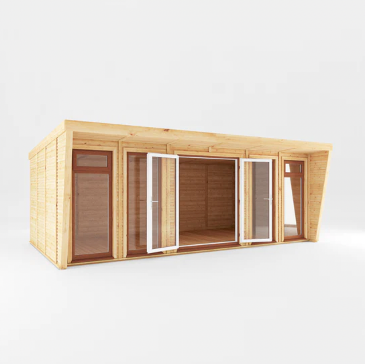 The 6m x 3m Harlow Insulated Garden Room with Oak UPVC (Windows & Doors) - Ornate Outbuildings 