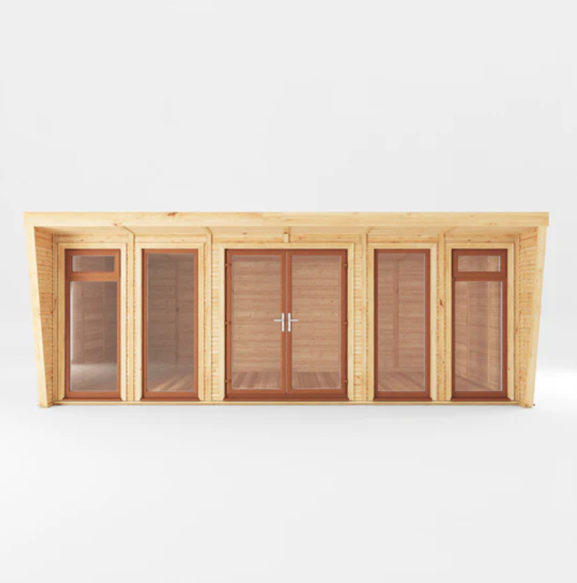 The 6m x 3m Harlow Insulated Garden Room with Oak UPVC (Windows & Doors) - Ornate Outbuildings 