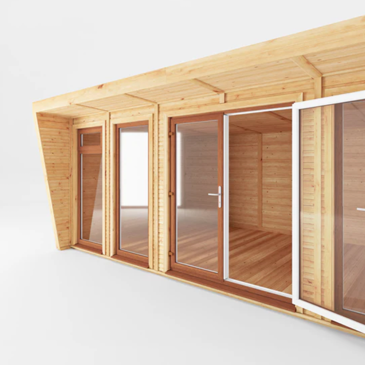 The 6m x 3m Harlow Insulated Garden Room with Oak UPVC (Windows & Doors) - Ornate Outbuildings 