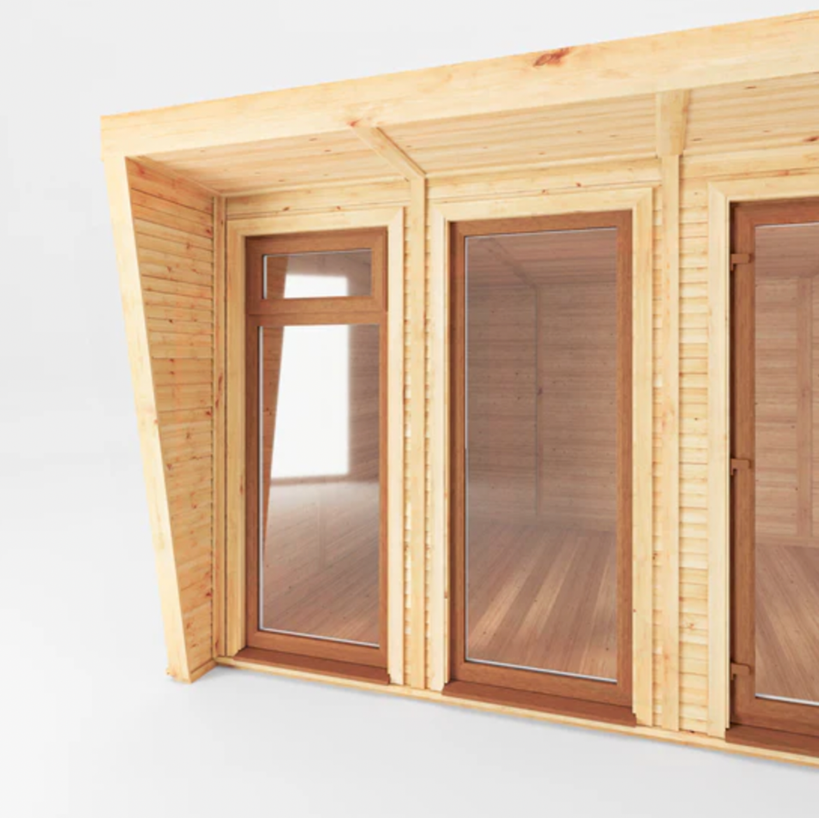 The 6m x 3m Harlow Insulated Garden Room with Oak UPVC (Windows & Doors) - Ornate Outbuildings 